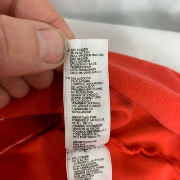 Forever 21 Women's Red Mini Flared Mini Skirt Size Medium - Picture 4 of 7